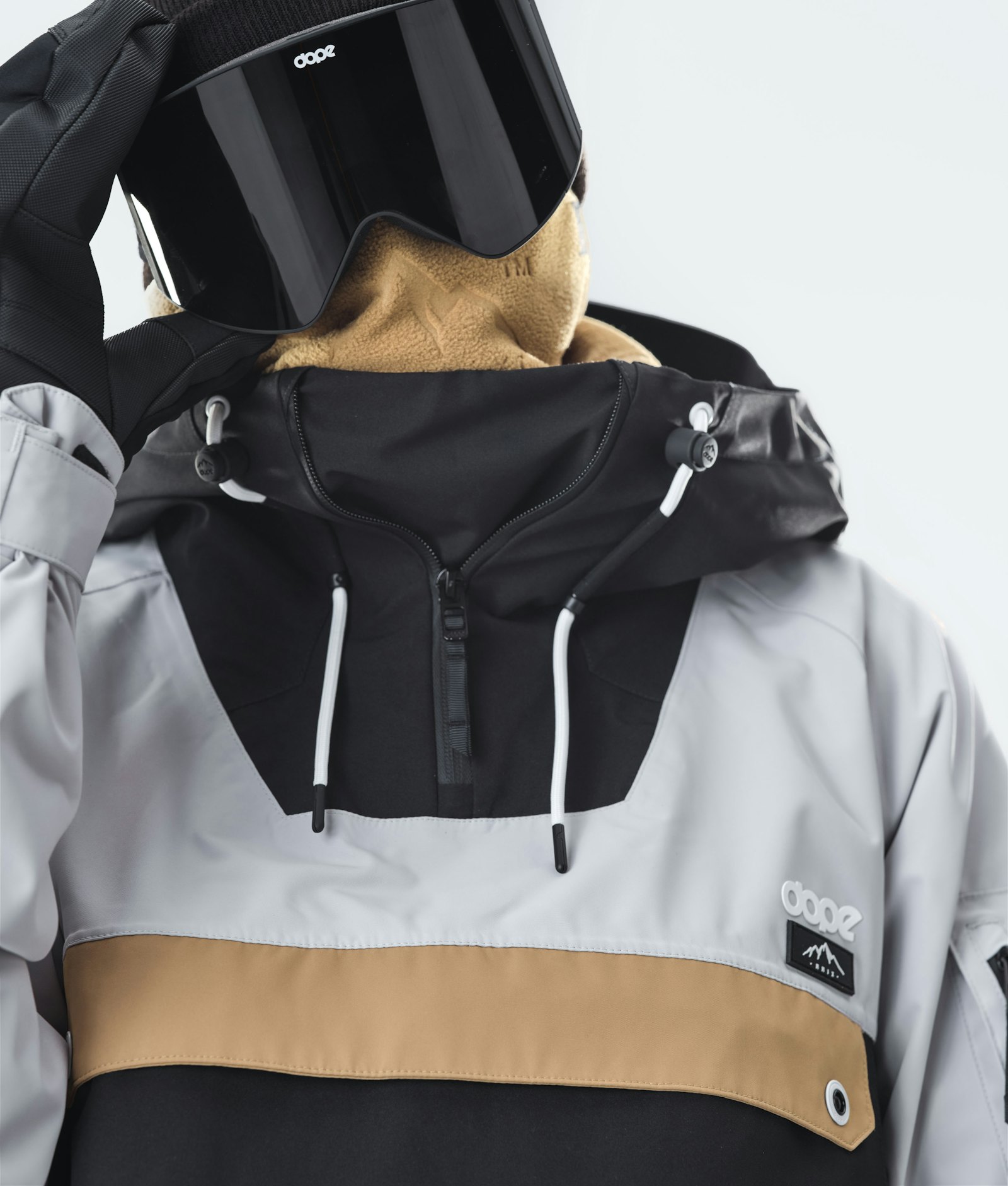 Annok 2020 Snowboardjacke Herren Light Grey/Gold/Black