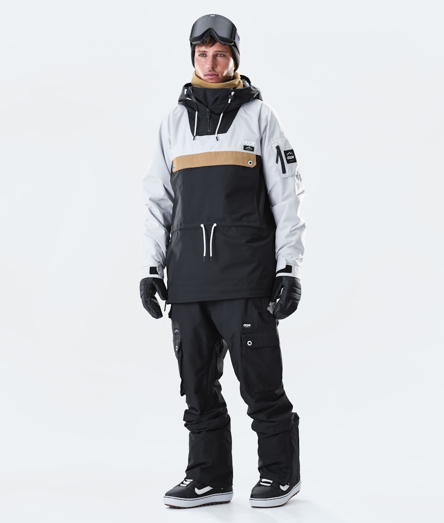 Dope Annok 2020 Snowboard jas Light Grey/Gold/Black