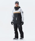 Dope Annok 2020 Snowboard Jacket Men Light Grey/Gold/Black