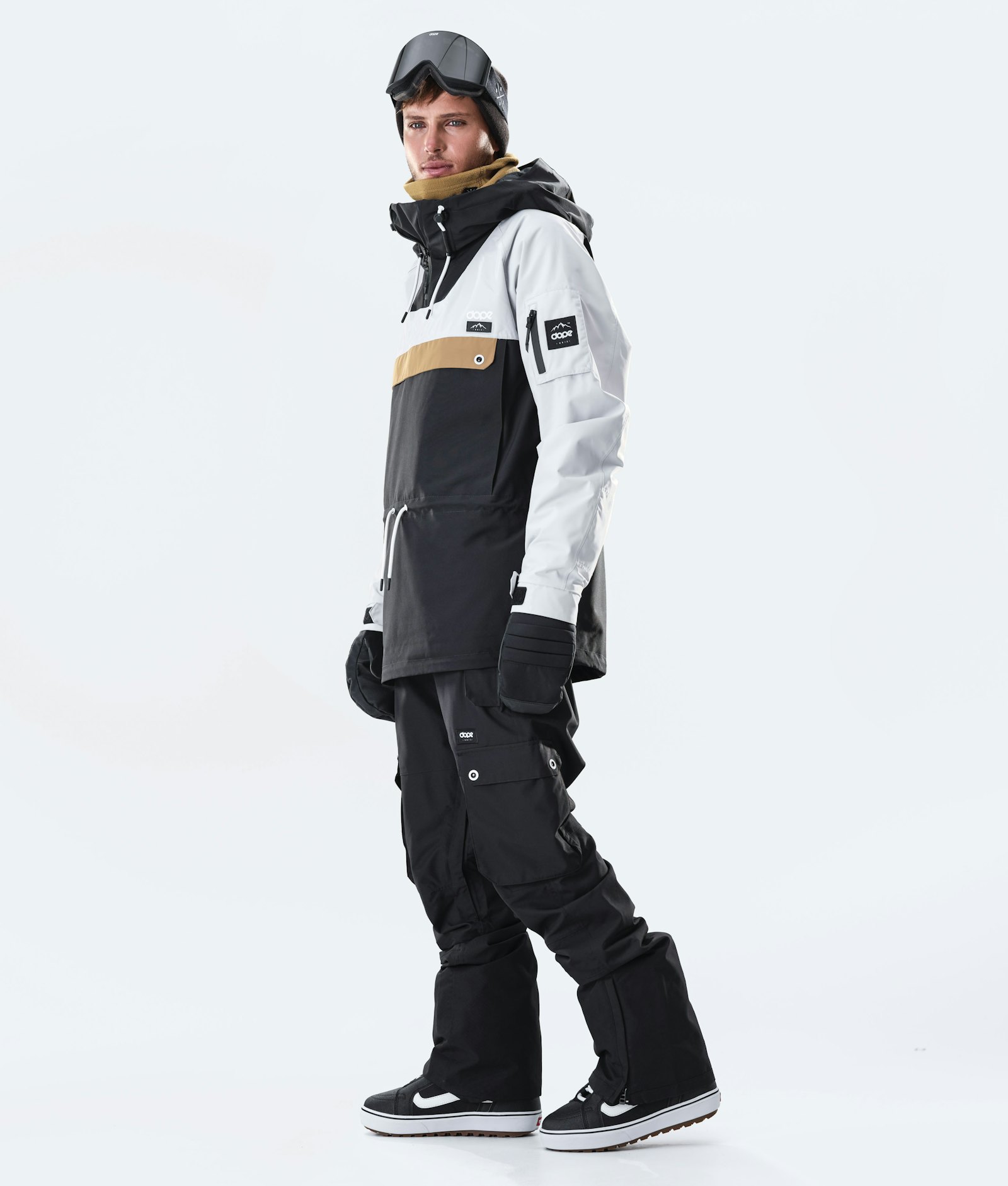 Annok 2020 Snowboardjakke Herre Light Grey/Gold/Black