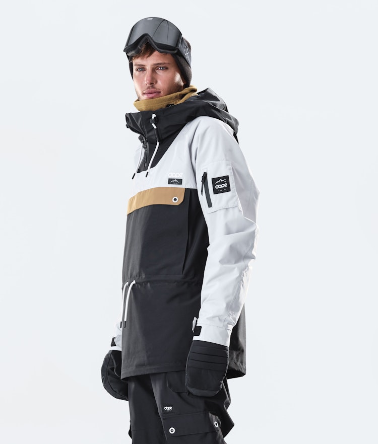 Annok 2020 Manteau Ski Homme Light Grey/Gold/Black, Image 3 sur 7