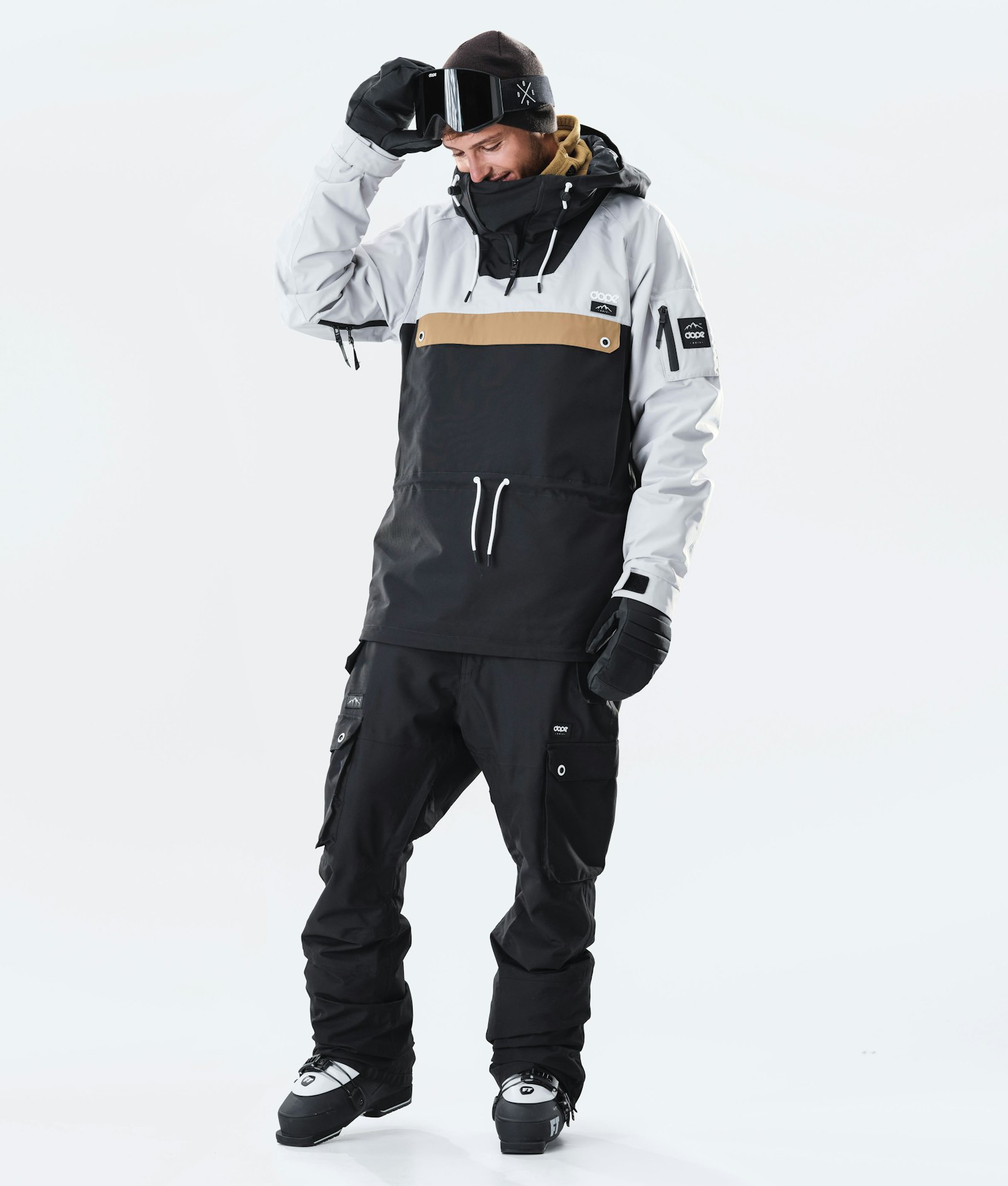 Annok 2020 Ski Jacket Men Light Grey/Gold/Black
