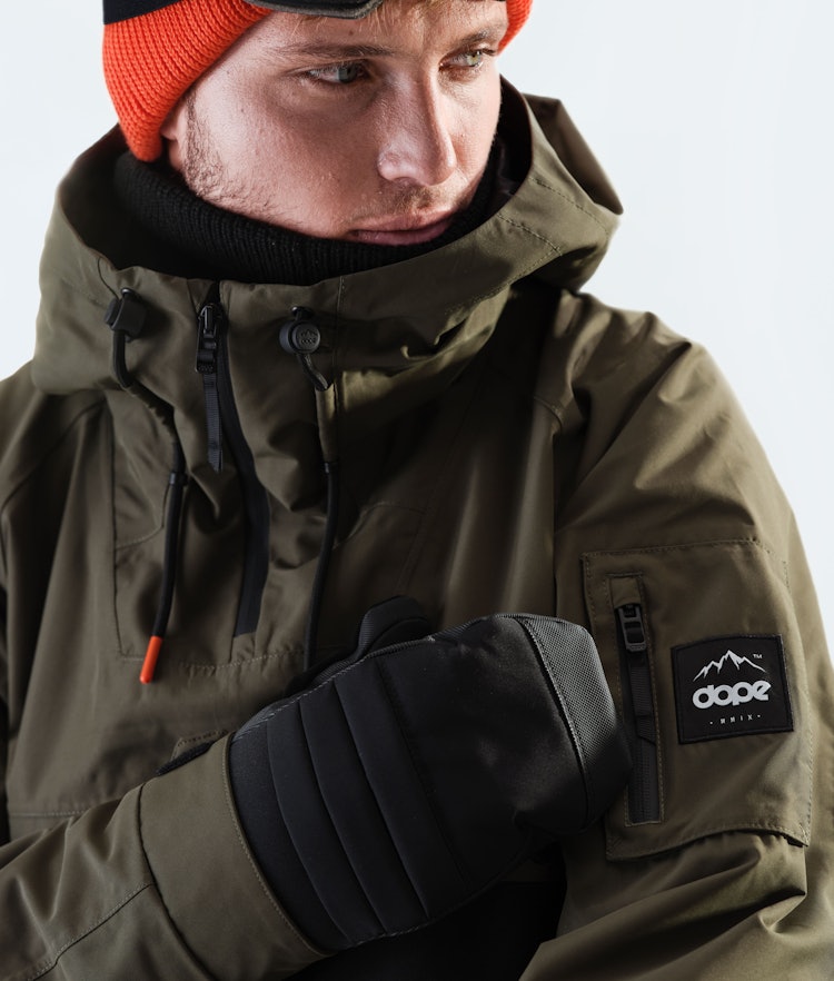 Dope Annok 2020 Snowboard Jacket Men Olive Green/Black