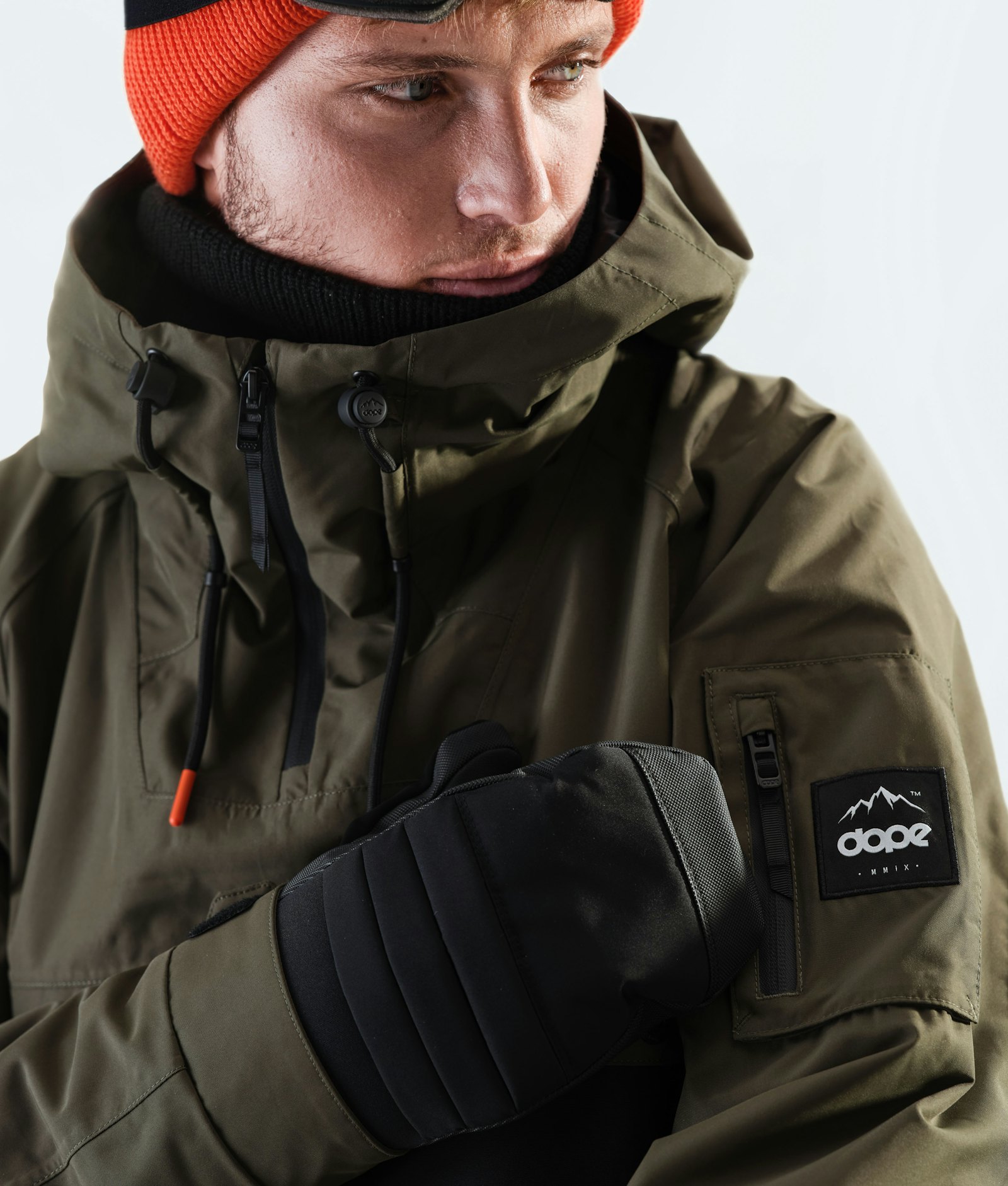 Dope Annok 2020 Snowboard Jacket Men Olive Green/Black