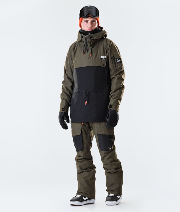 Annok 2020 Veste Snowboard Homme Olive Green/Black, Image 6 sur 8