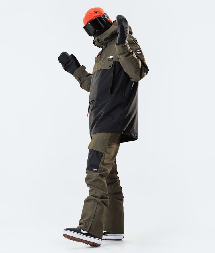 Annok 2020 Snowboard Jacket Men Olive Green/Black, Image 7 of 8