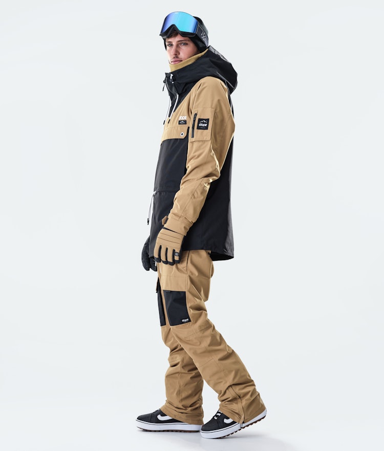Annok 2020 Veste Snowboard Homme Gold/Black, Image 7 sur 8
