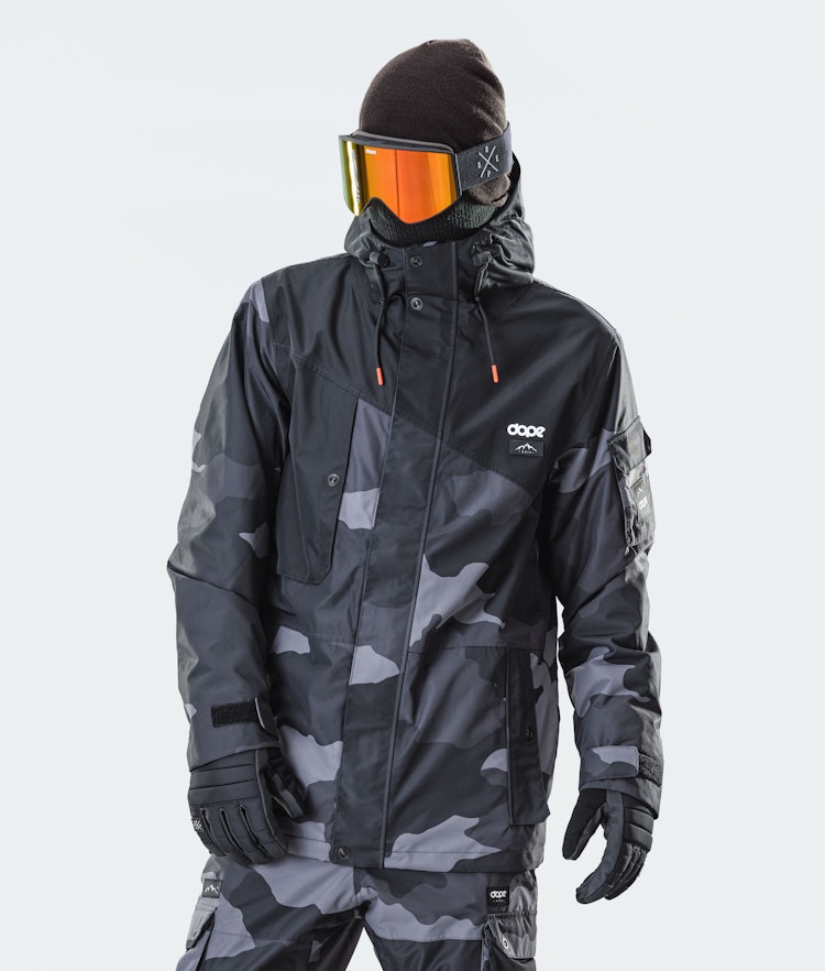 Adept 2020 Veste Snowboard Homme Black/Black Camo, Image 1 sur 8