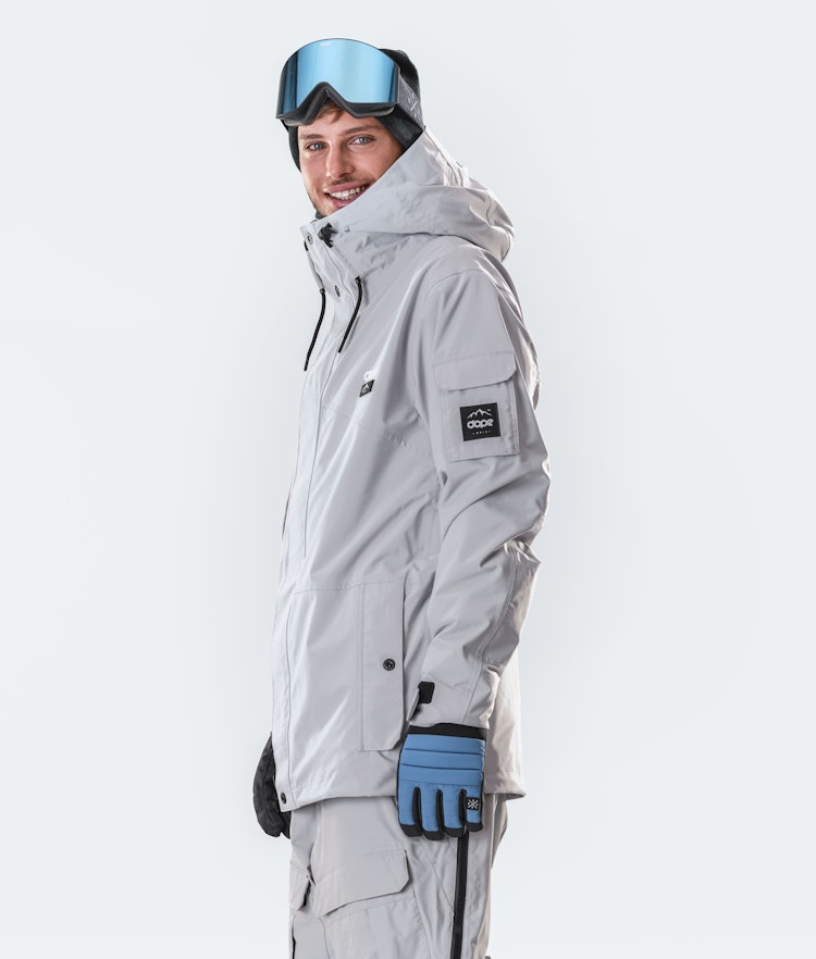 Dope Adept 2020 Kurtka Snowboardowa Mężczyźni Light Grey