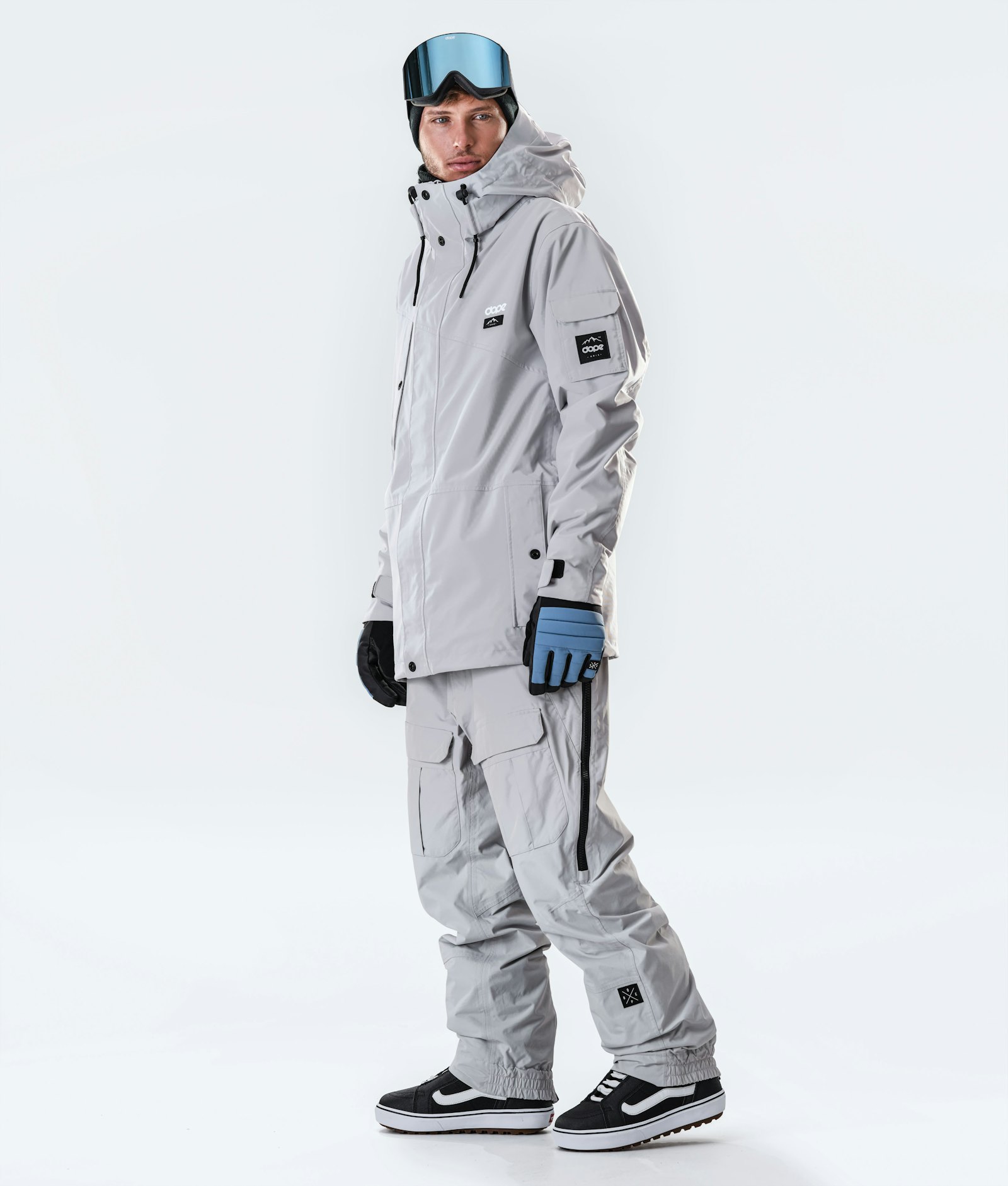 Adept 2020 Snowboardjakke Herre Light Grey