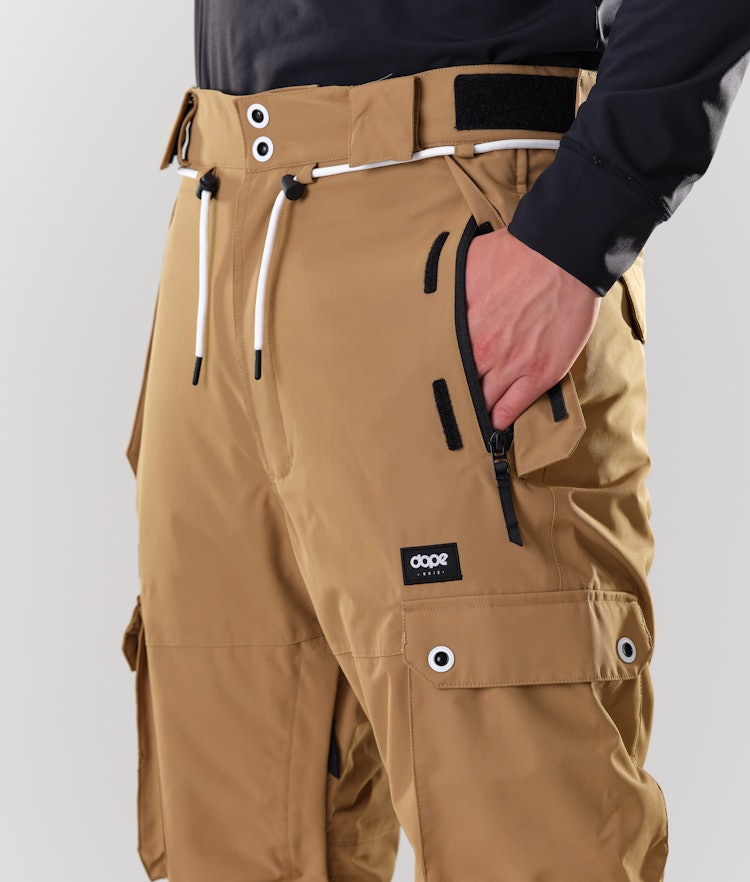 Dope Iconic 2020 Snowboard Pants Men Gold
