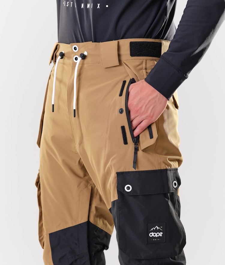 Dope Adept 2020 Kalhoty na Snowboard Pánské Gold/Black