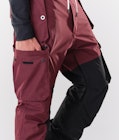 Dope Adept 2020 Pantalon de Snowboard Homme Burgundy/Black, Image 5 sur 6