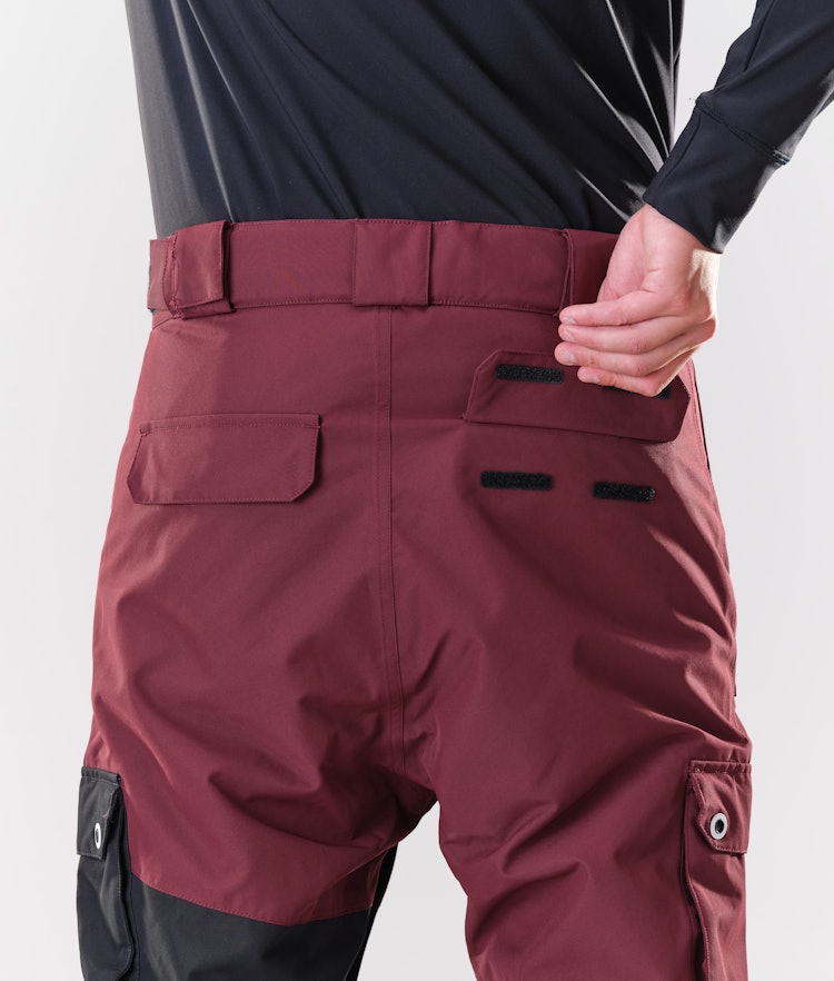 Dope Adept 2020 Pantalon de Snowboard Homme Burgundy/Black, Image 6 sur 6