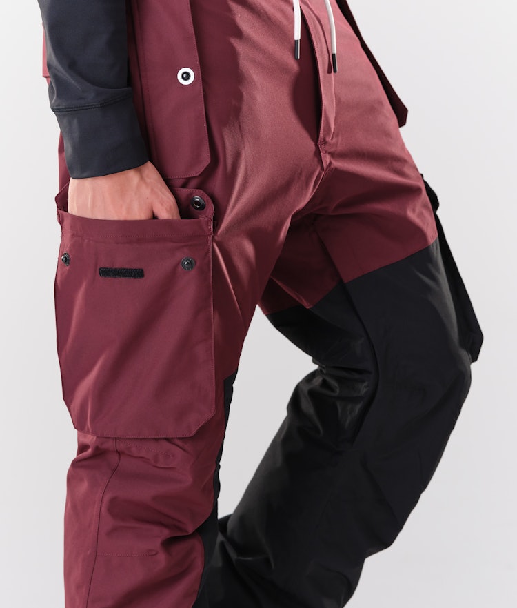 Dope Adept 2020 Pantalon de Ski Homme Burgundy/Black