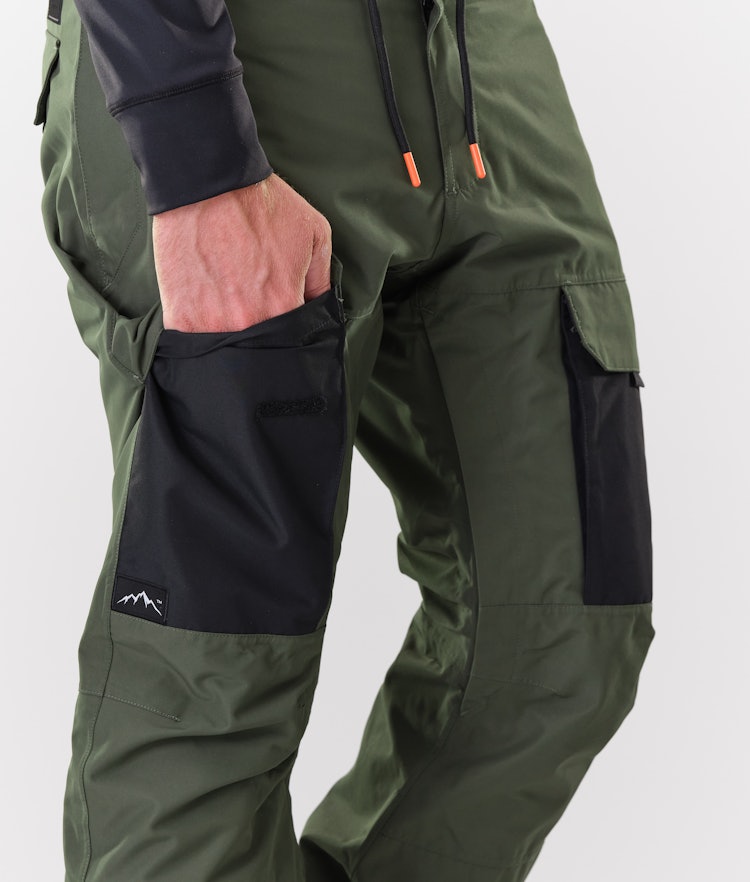 Dope Poise Spodnie Snowboardowe Mężczyźni Olive Green/Black