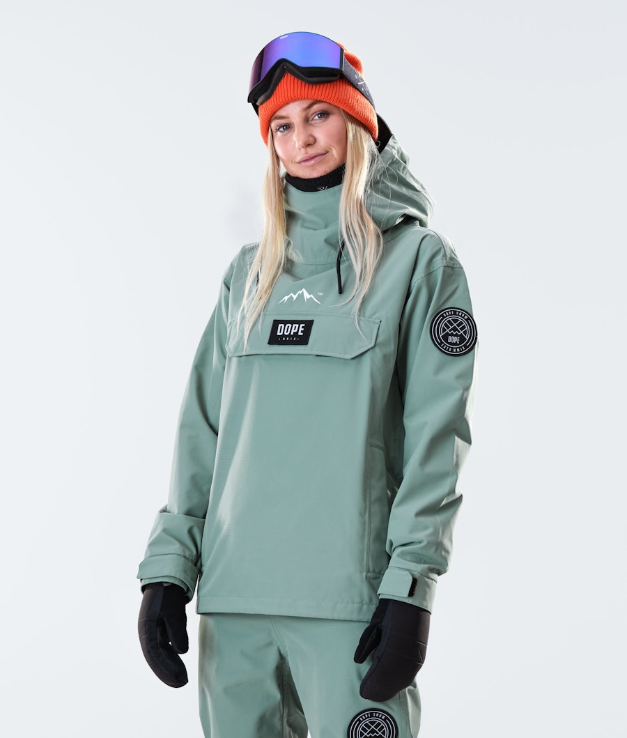 Dope Blizzard PO W 2020 Snowboard Jacket Faded Green