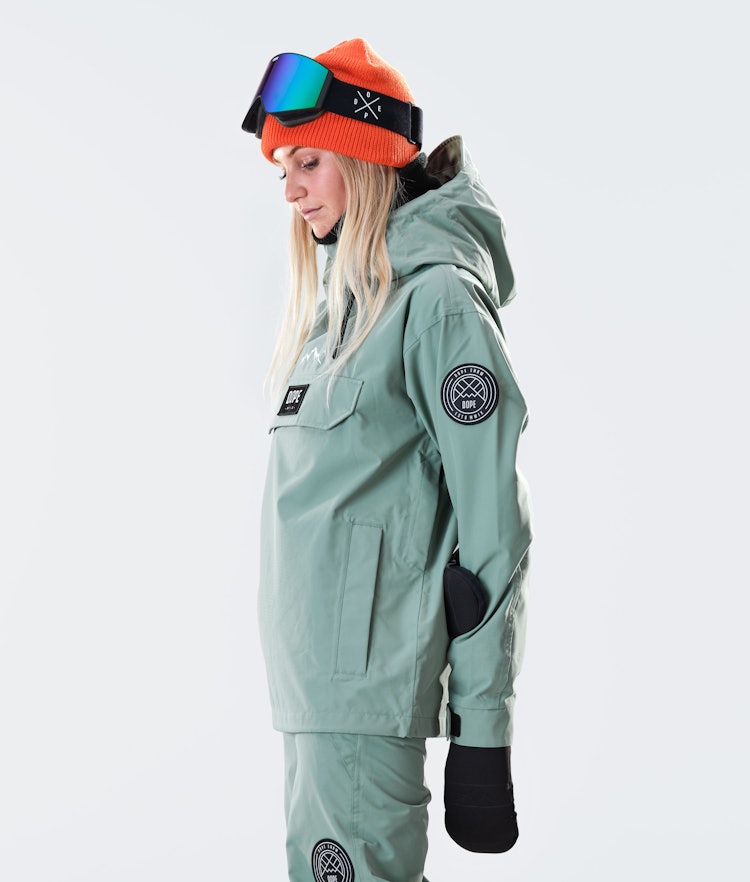 Dope Blizzard W 2020 Veste de Ski Femme Faded Green