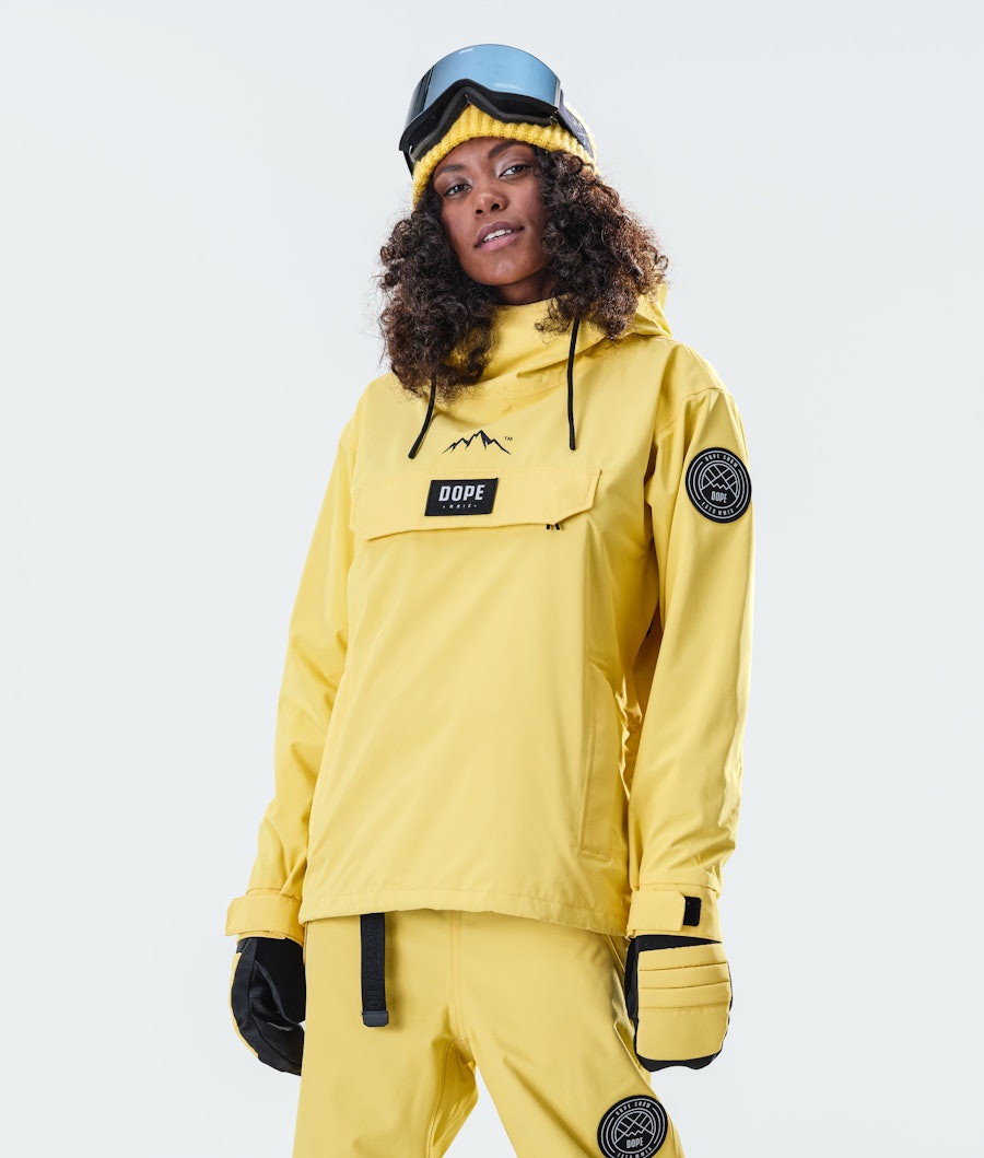 Dope Blizzard PO W 2020 Women's Snowboard Jacket Faded Yellow