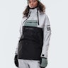 Dope Akin W 2020 Snowboard Jacket Light Grey/Faded Green/Black