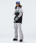 Dope Akin W 2020 Skijakke Dame Light Grey/Faded Green/Black
