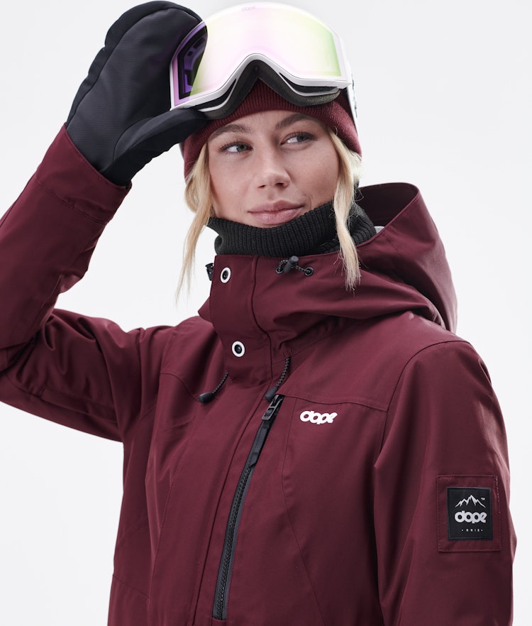 Dope Divine W Snowboard Jacket Women Burgundy Renewed, Image 3 of 9