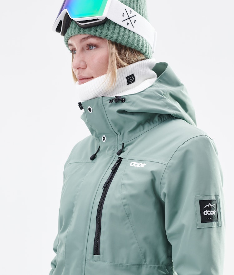 Divine W Snowboard jas Dames Faded Green
