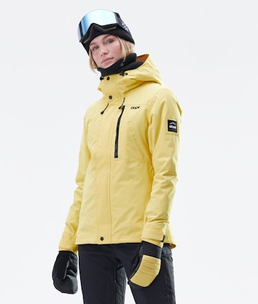 Divine W Snowboard Jacket Women Faded Yellow Renewed