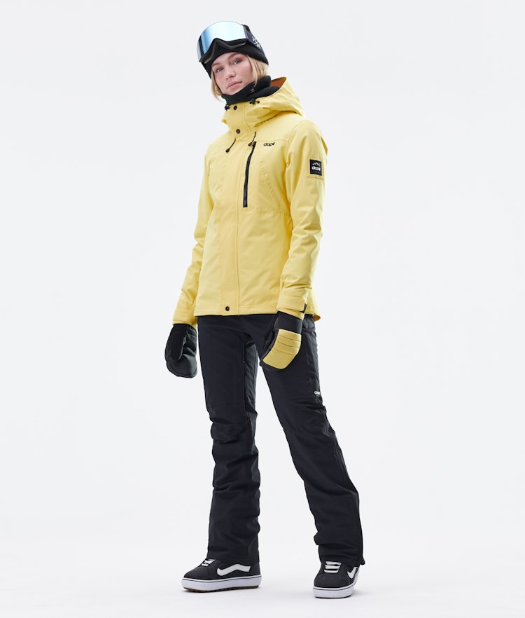 Divine W Veste Snowboard Femme Faded Yellow, Image 7 sur 9
