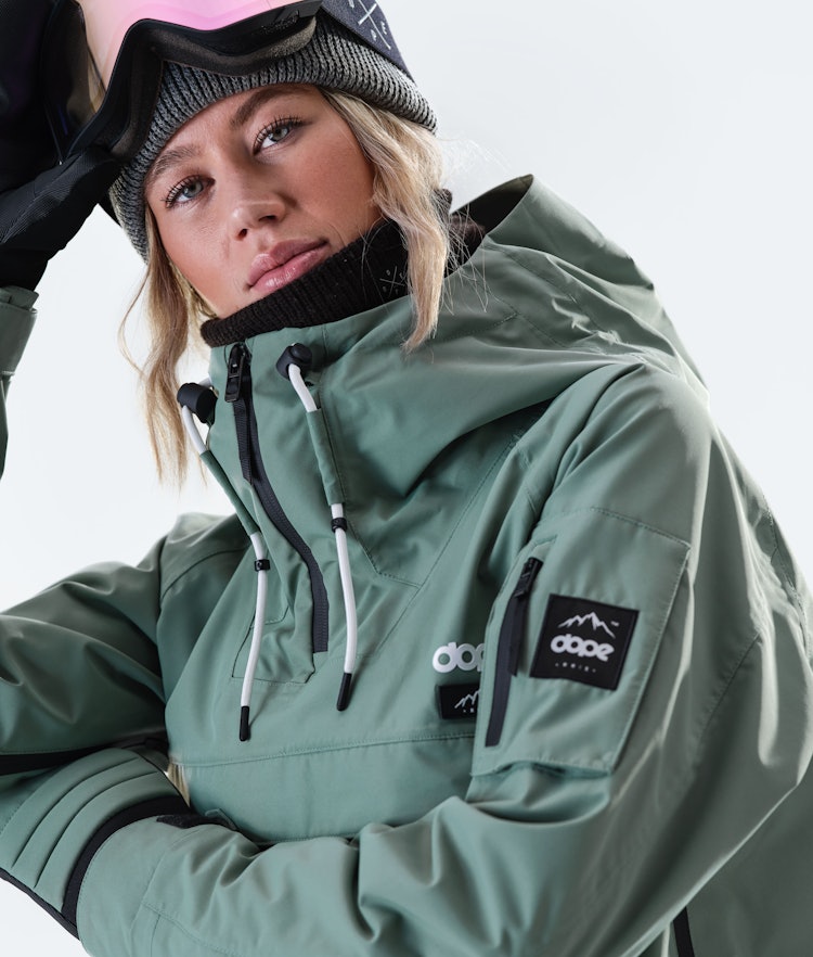 Annok Long W Snowboard Jacket Women Faded Green
