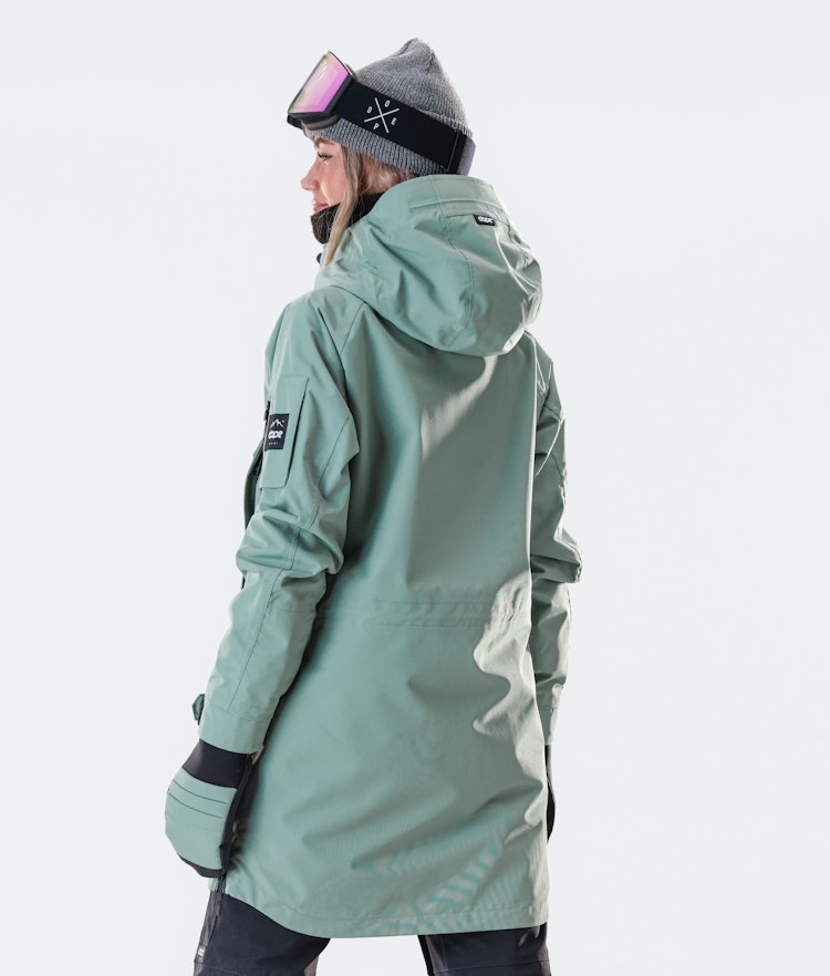 Annok Long W Snowboard Jacket Women Faded Green, Image 4 of 7