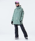 Annok Long W Snowboard Jacket Women Faded Green, Image 5 of 7