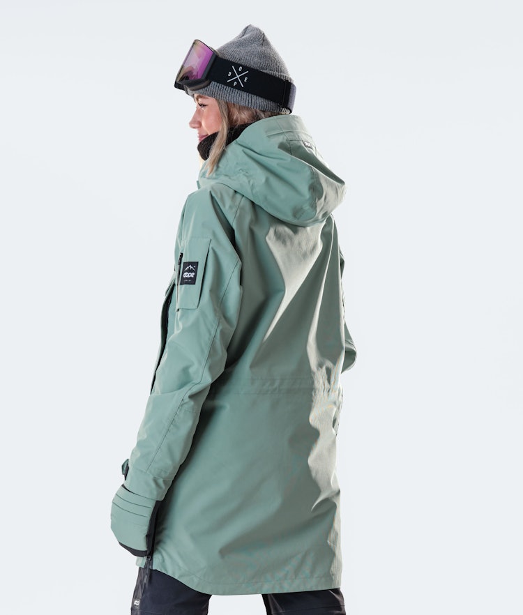 Dope Annok Long W Ski Jacket Women Faded Green, Image 4 of 7