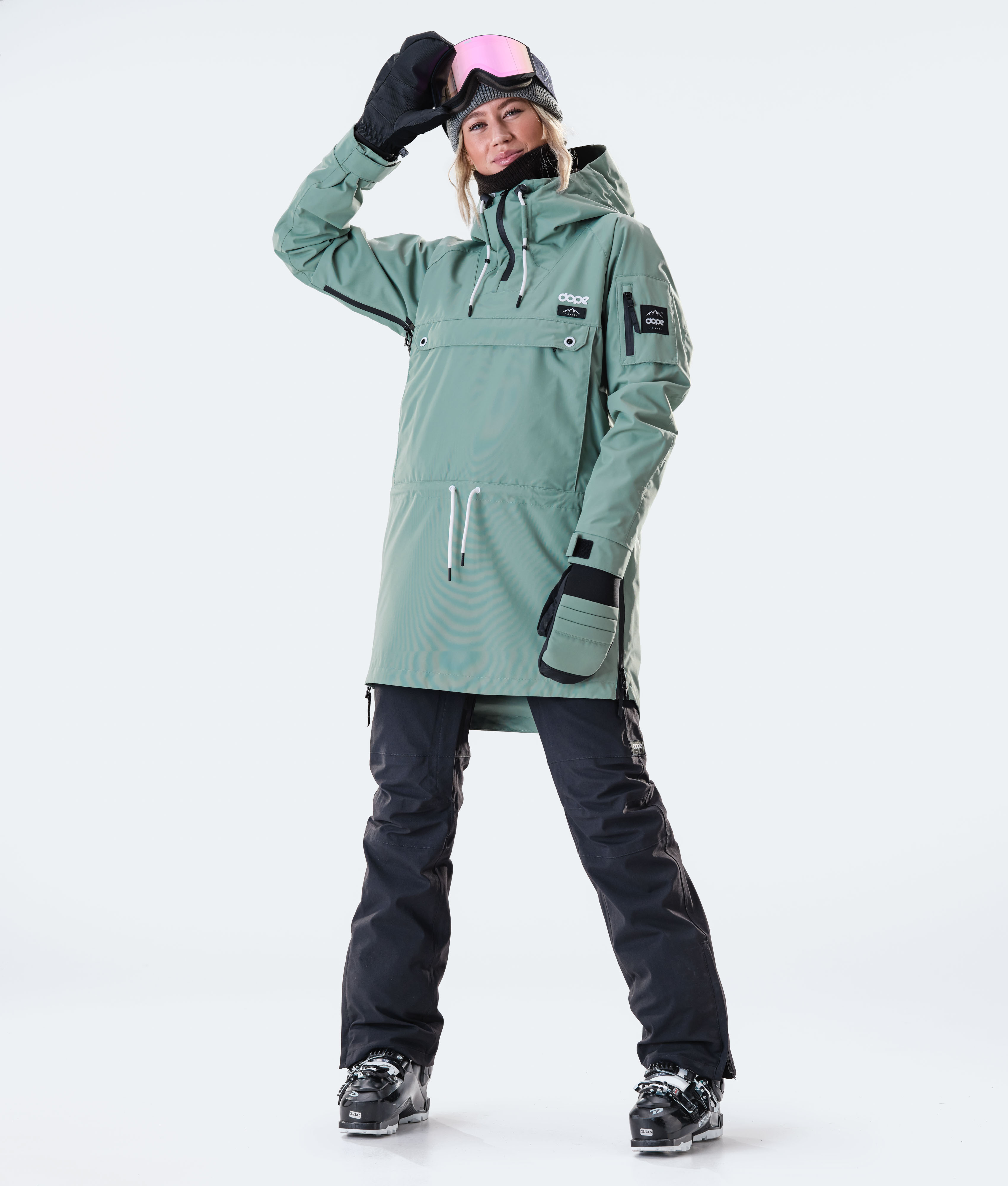 Dope Annok Long Ski Jacket Faded Green