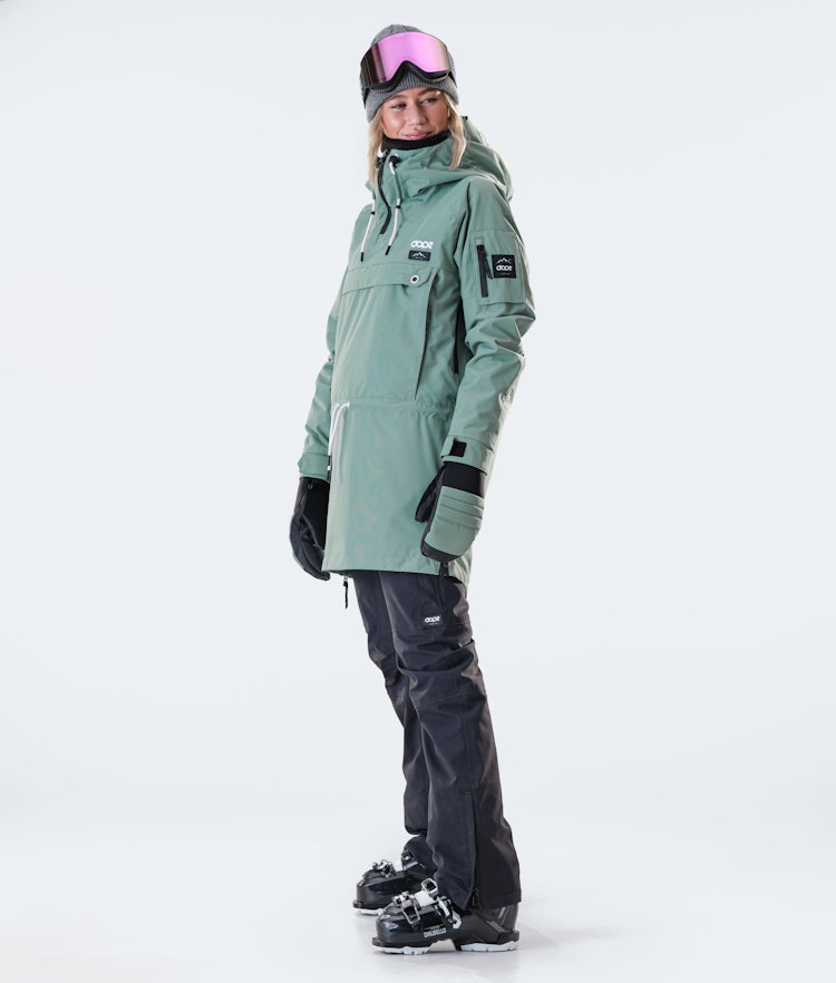 Annok Long W Ski Jacket Women Faded Green