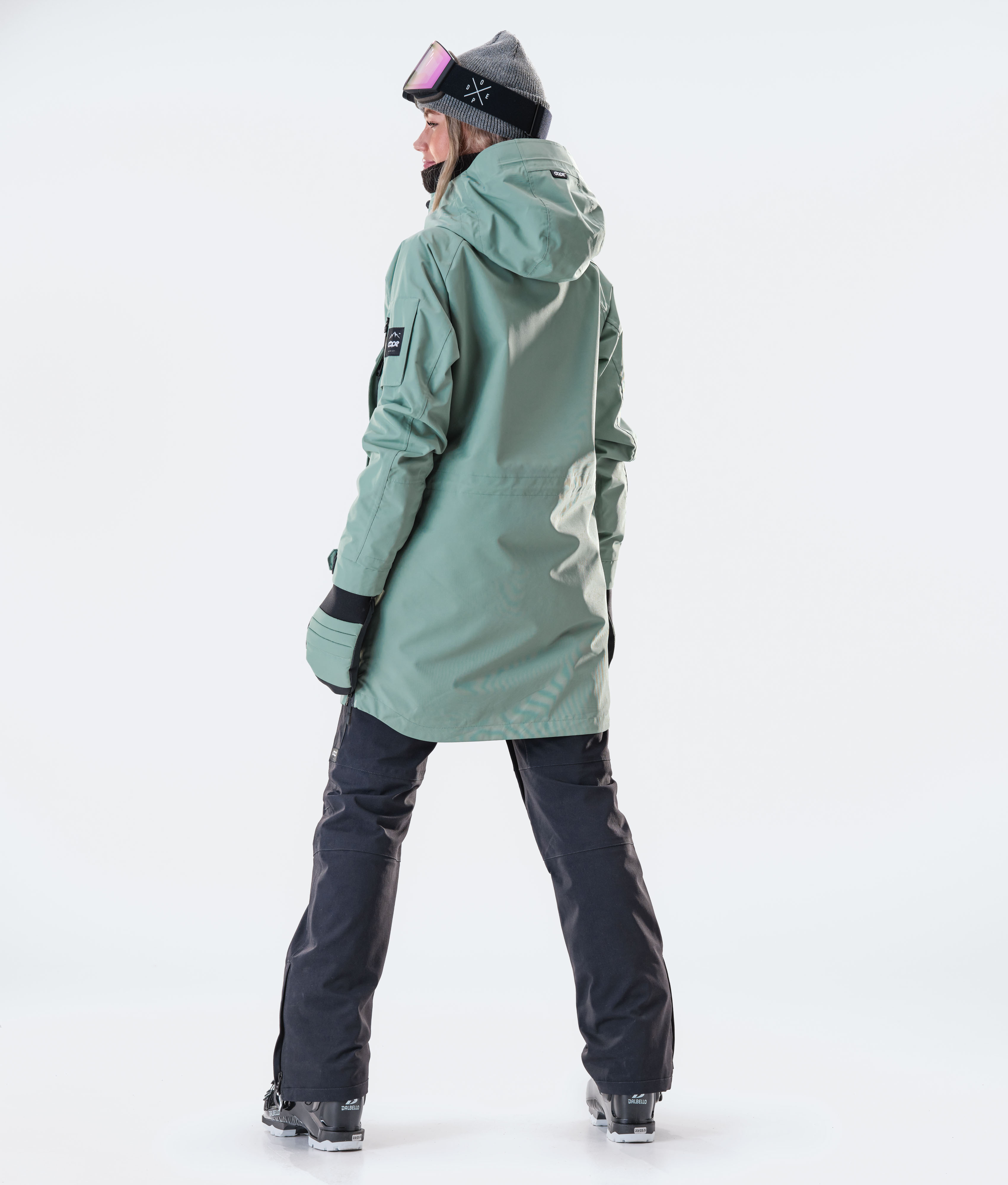 Dope Annok Long Ski Jacket Faded Green Ridestore UK