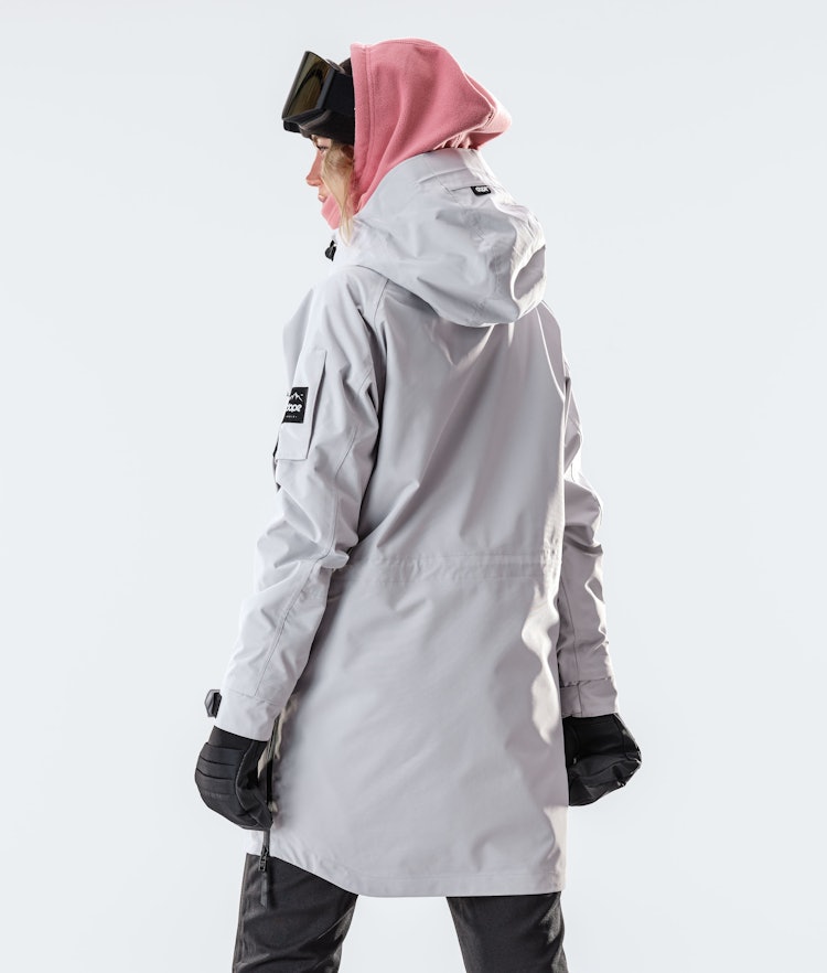 Annok Long W Snowboard Jacket Women Light Grey, Image 3 of 6