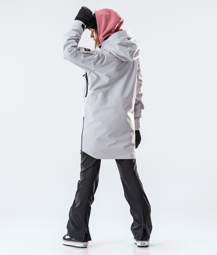 Annok Long W Snowboard Jacket Women Light Grey, Image 6 of 6