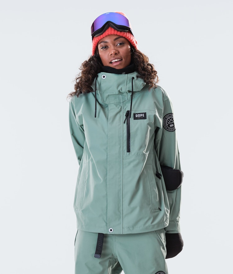 Blizzard W Full Zip 2020 Snowboardjacke Damen Faded Green, Bild 1 von 6