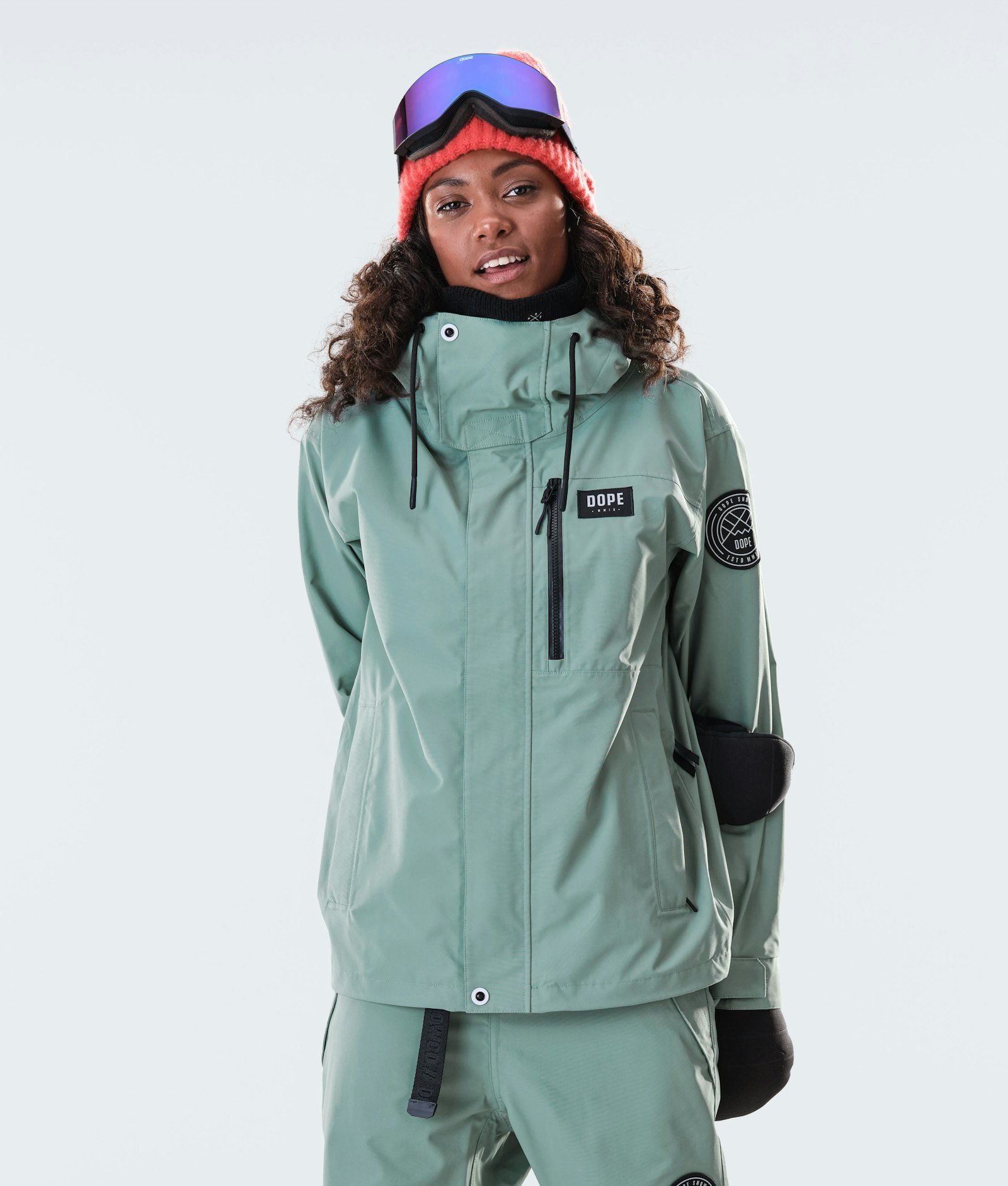 Dope Blizzard W Full Zip 2020 Snowboardjacke Damen Faded Green