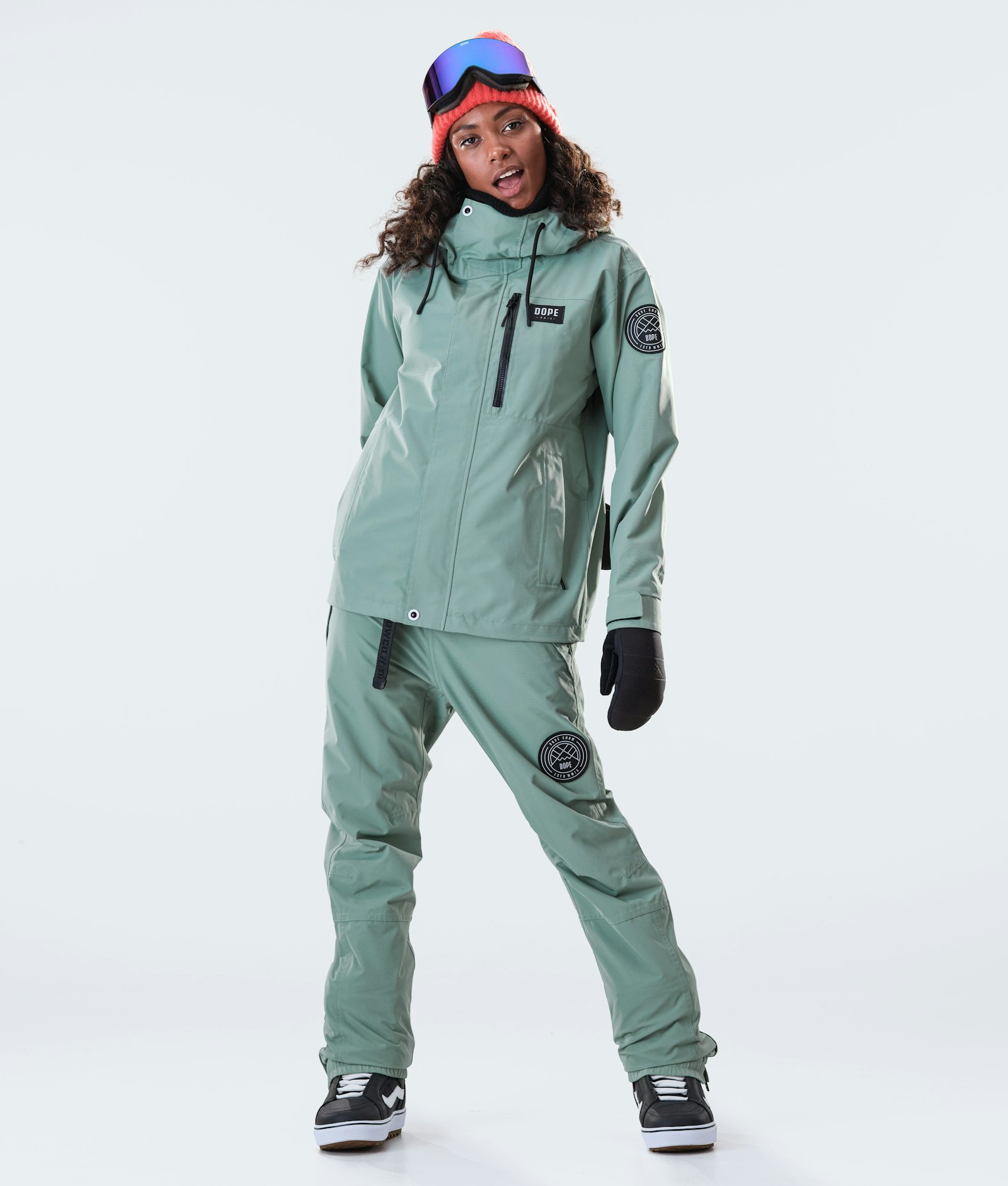 Blizzard W Full Zip 2020 Snowboard jas Dames Faded Green