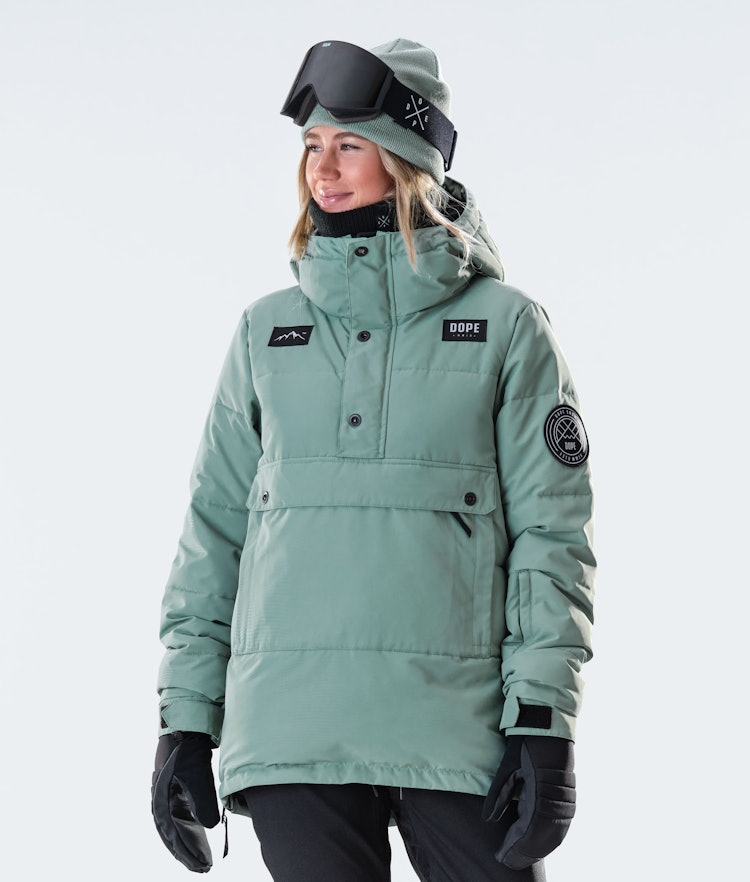 Dope Puffer W 2020 Snowboard jas Dames Faded Green