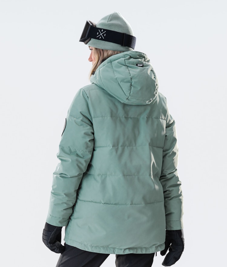 Puffer W 2020 Snowboard Jacket Women Faded Green, Image 3 of 6