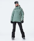 Puffer W 2020 Snowboard Jacket Women Faded Green, Image 4 of 6
