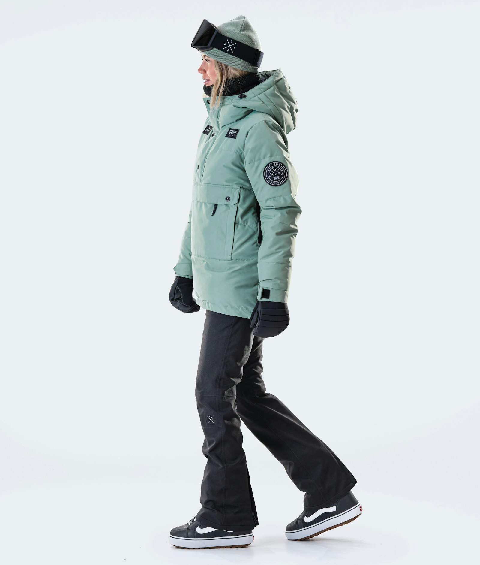 Puffer W 2020 Snowboardjakke Dame Faded Green