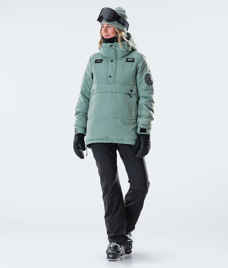 Dope Puffer W 2020 Ski Jacket Women Faded Green