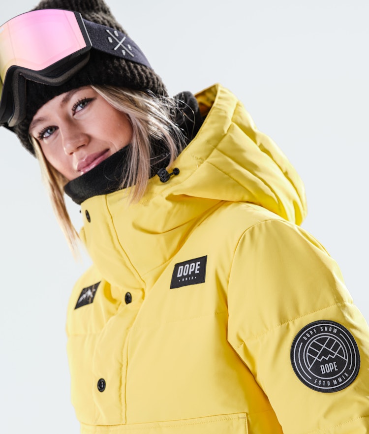 Puffer W 2020 Snowboardjacke Damen Faded Yellow, Bild 2 von 7