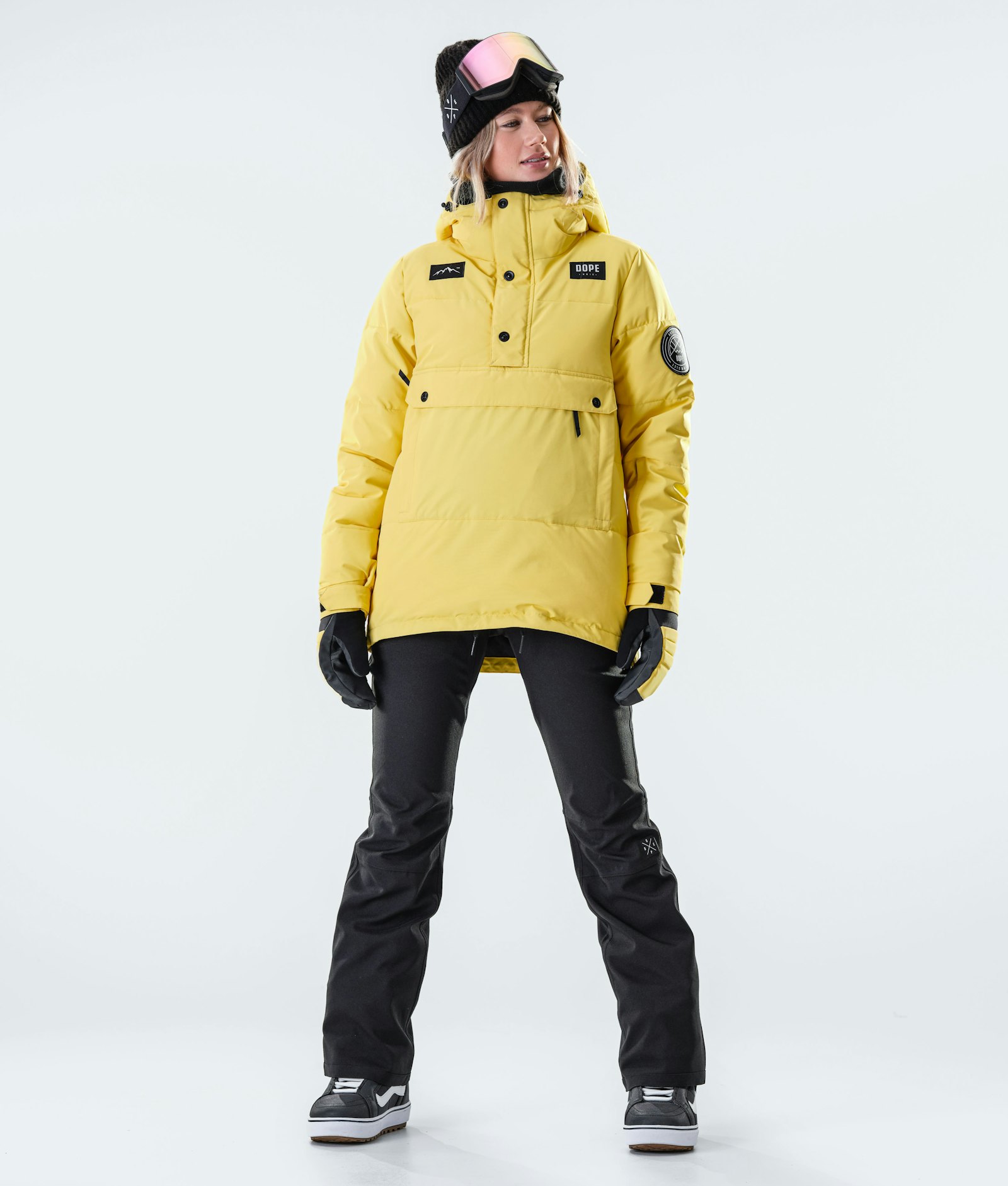 Dope Puffer W 2020 Snowboard Jacket Women Faded Yellow