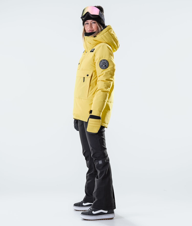 Dope Puffer W 2020 Bunda na Snowboard Dámské Faded Yellow