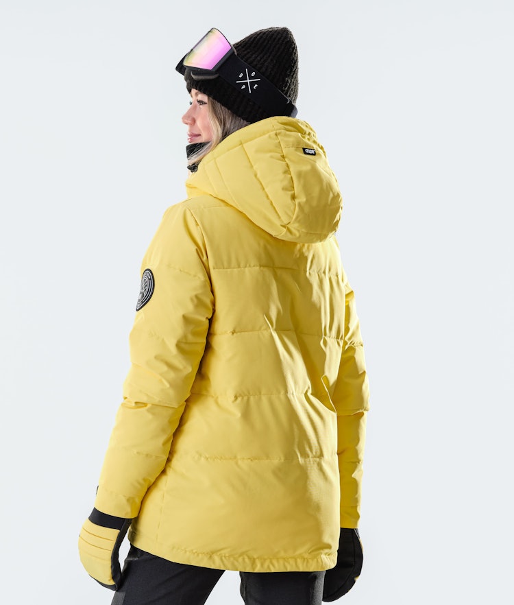 Dope Puffer W 2020 Skijakke Dame Faded Yellow